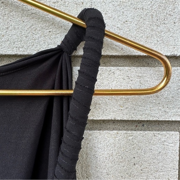 NWT City Chic Black Wrap Front Surplice Twist Strap Top - Picture 3 of 13